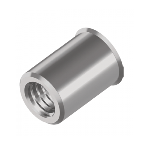 Inox World Stainless Steel Rivet Nut Small Flange A2 (304) Pack of 100 (4049300193352)