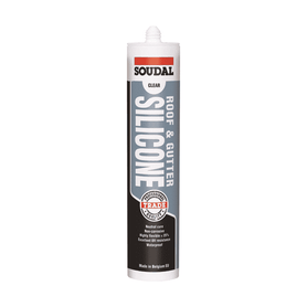 Soudal Roof & Gutter Silicone Sealant Metal Surfaces 300ml Box 12