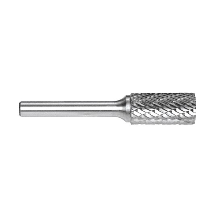 Sheffield ALPHA Double Cut SA Type Cylindrical Smooth End Carbide Burrs 1/2in shank