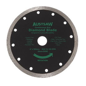 Sheffield AUSTSAW Diamond Blade Continuous Rim (150mm, 180mm)