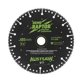 Sheffied AUSTSAW Demo Raptor Demolition Diamond Blade (185mm, 235mm) Carded