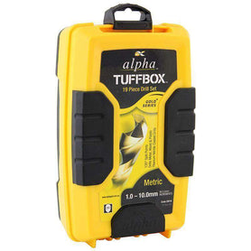 Sheffield Alpha Tuffbox Drill Set Metric Straight Shank Gold 19 Pieces
