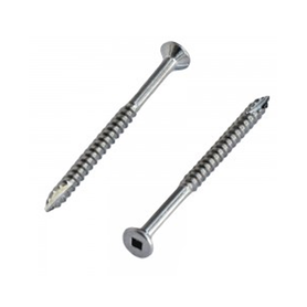 Inox World Square Drive Decking Screw A4 (316) 8G-10x50 T17 w/Ribs Pack of 200