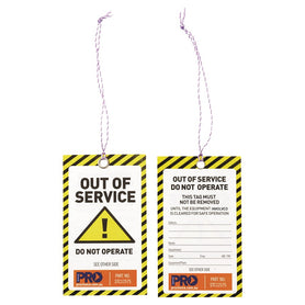 ProChoice Safety Non Tear/All Weathe Tag -125mm X 75mm Caution (1445296013384)