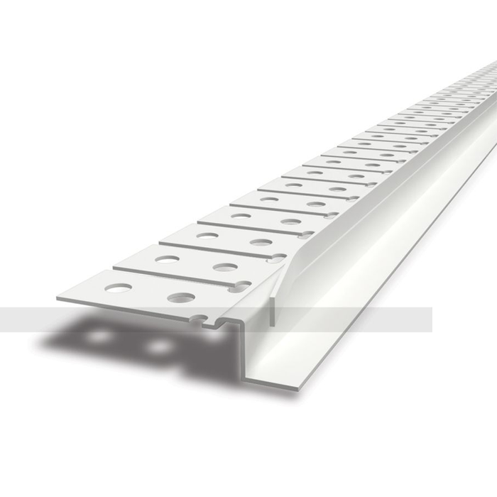 TrimTex 10mm PVC Shadowline Arch Bead with Tearaway Strip x 3m Carton of 25 Lengths