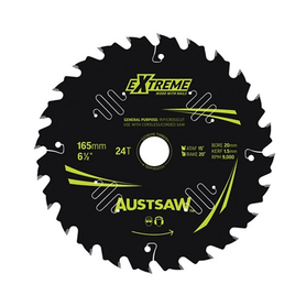 Sheffield Austsaw Extreme Wood w/Nails Blade 165mm x 20 Bore Carded