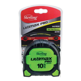 Sheffield Sterling Ultimax Pro Tape Measure Easyread: 10m Metric