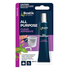 Bostik All Purpose Clear Adhesive 20ml Blister Card - Box of 6