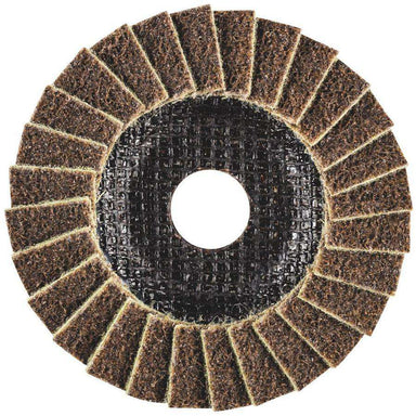 Pferd Polivlies Surface Conditioning Flap Discs 115mm Pack of 5 Surface Conditioning PFERD Coarse Brown (1612950667336)