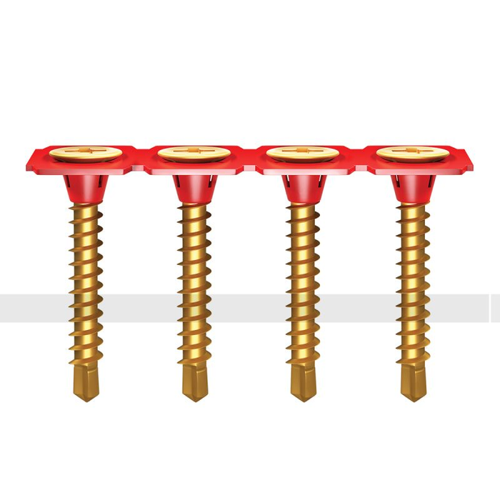 Intex ZipStrip® Bugle Head Self Drill Point Fine Zinc Collated Screws (1000pcs)