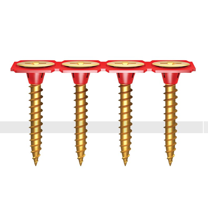 Intex ZipStrip® Bugle Head Needle Point Fine Zinc Collated Screws (1000pcs)