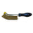 Pferd Curved Hand Scratch Brushes 265mm Range Plastic Handle Brass - SPF Construction Products