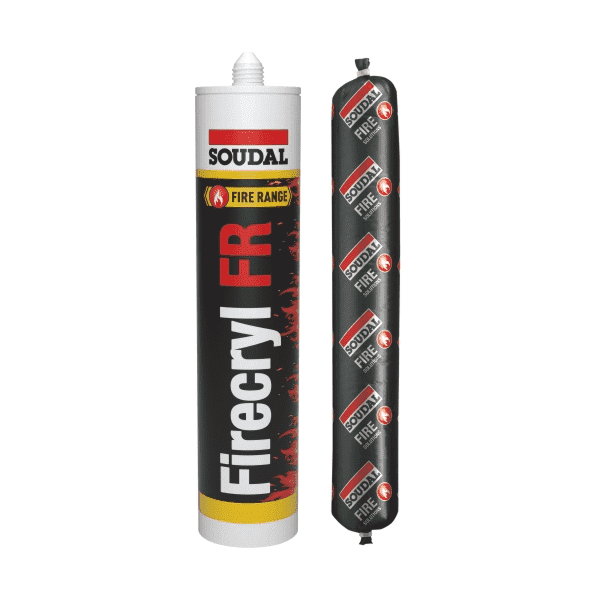 Soudal Firecryl FR Fire-resistant, Smoke-tight 310ml Box of 15 - SPF Construction Products