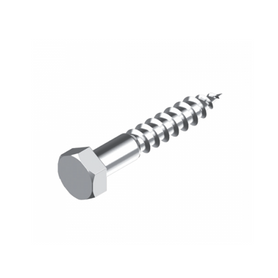 Inox World Stainless Steel M8 Hexagon Coach Screw A4 (316) Pack of 50 (M8 x 30 - M8 x 100)
