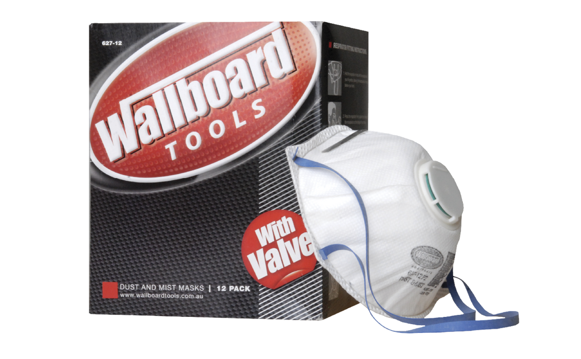 Wallboard Tools P2 Dust and Mist Disposable Masks Pack of 12