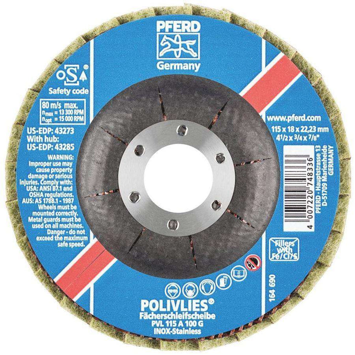 Pferd Polivlies Surface Conditioning Flap Discs 125mm Pack of 5 (1612950700104)