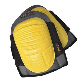 Wallboard Tools Yellow Fully Adjustable Velcro Strap Gel Knee Pads