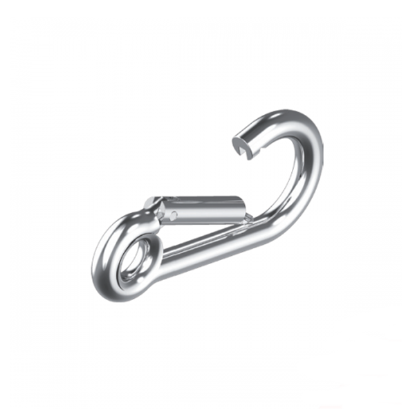 Inox World Spring Hook With Eye A4 (316) Pack of 10 (4012859686984)